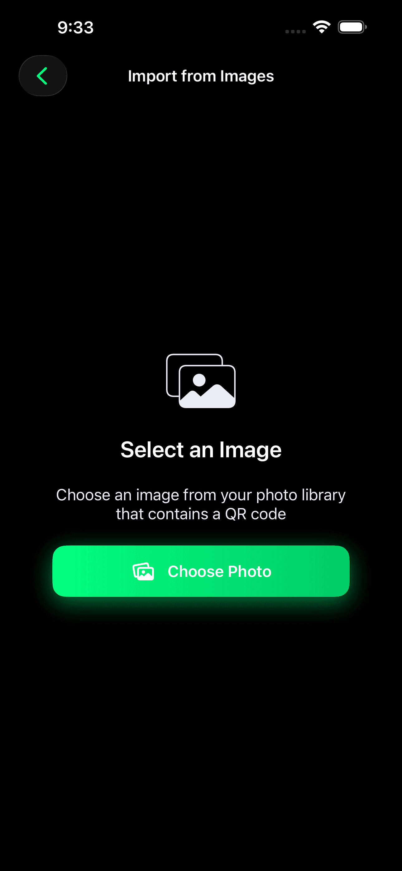 QR Organizer+ app screenshot 4 showing the QR code management interface